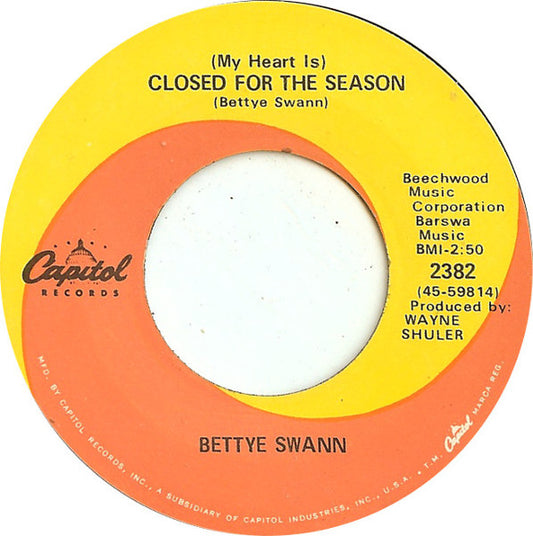 Bettye Swann - (My Heart Is) Closed For The Season (7" Single)