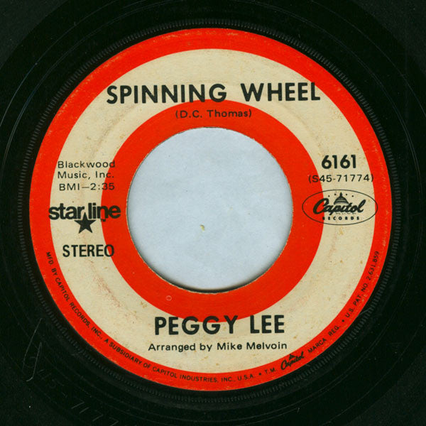 Peggy Lee - Spinning Wheel / Is That All There Is