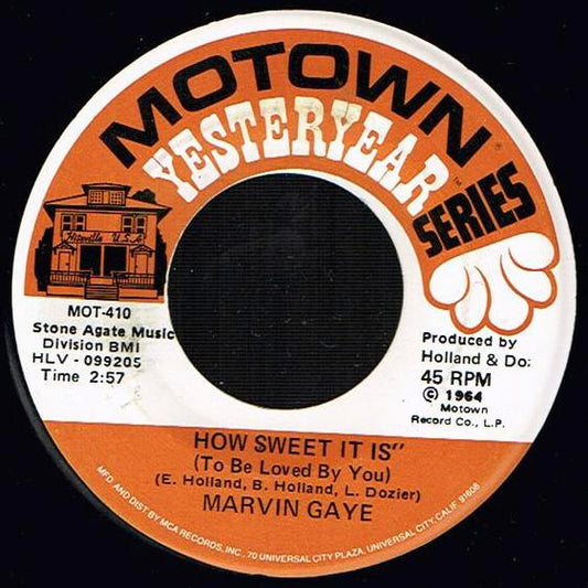 Marvin Gaye - How Sweet It Is (To Be Loved By You) (7" Single)