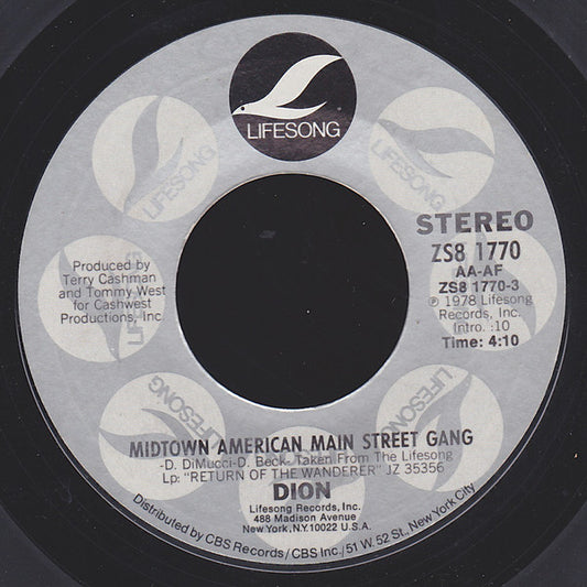Dion - Midtown American Main Street Gang (7" Single)