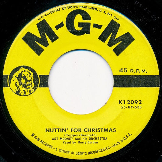 Art Mooney & His Orchestra - Nuttin' For Christmas (7" Single)