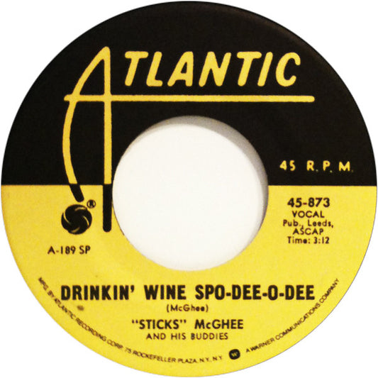 "Stick" McGhee & His Buddies - Drinkin' Wine / Blues Mixture (7", Single)