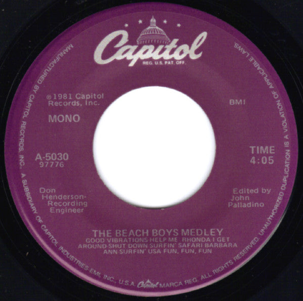The Beach Boys - The Beach Boys Medley / God Only Knows