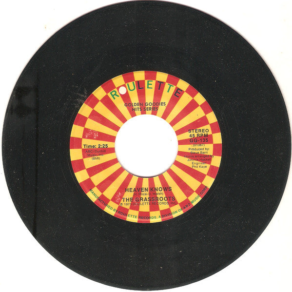 The Grass Roots - Heaven Knows / Melinda Love (7" Single)
