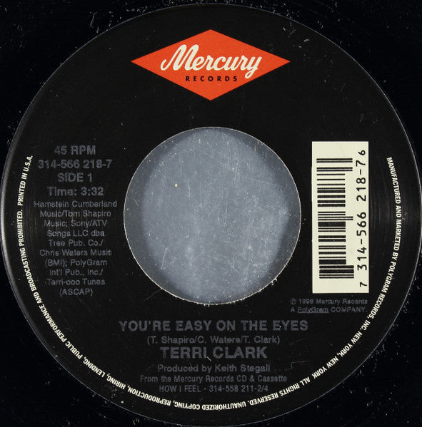 Terri Clark - You're Easy On The Eyes (7" Single)
