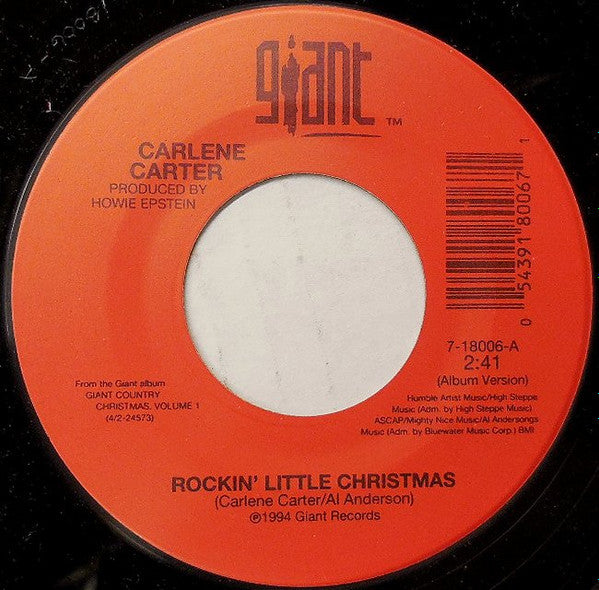 Carlene Carter - Rockin' Little Christmas / The Working Elf Blues (7" Single)