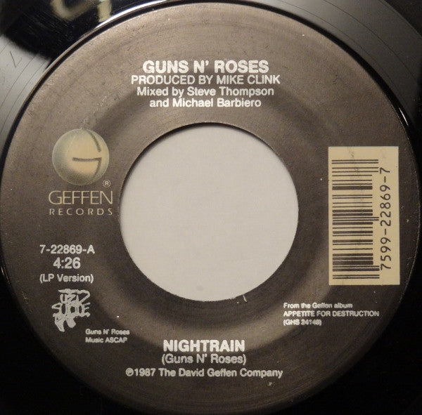 Guns N' Roses - Nightrain (7" Single)