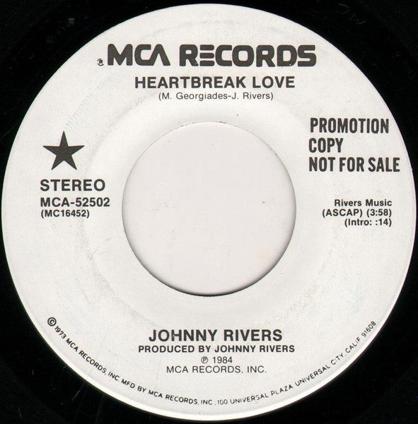 Johnny Rivers - Heartbreak Love (7" Single, Promo)