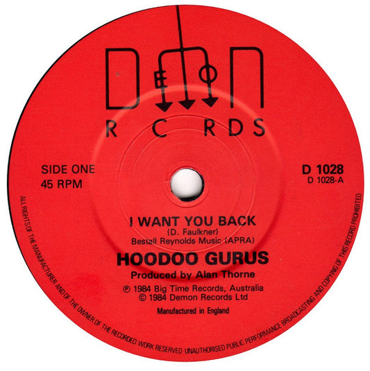 Hoodoo Gurus - I Want You Back (7" Single, Import)