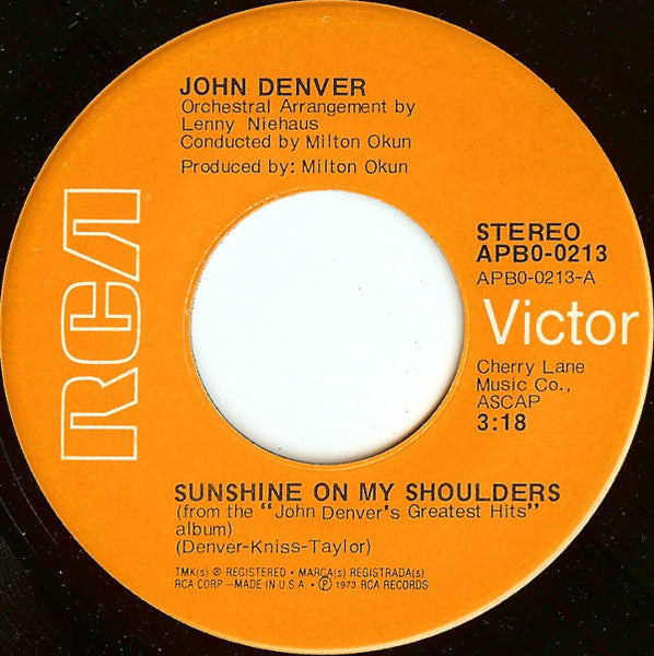 John Denver - Sunshine On My Shoulders