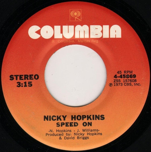 Nicky Hopkins - Speed On / Sundown In Mexico (7" Single)