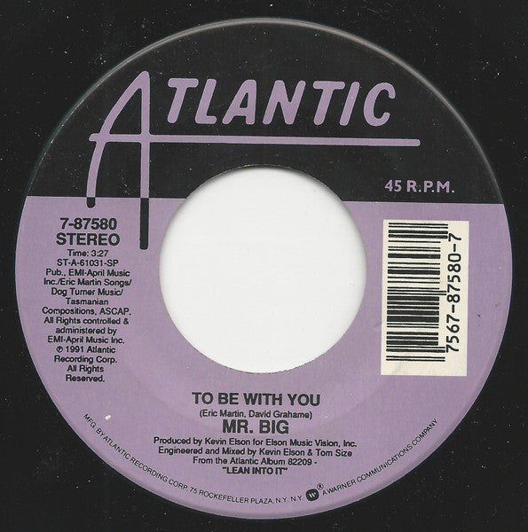 Mr. Big - To Be With You / Green-Tinted Sixties Mind (7" Single)