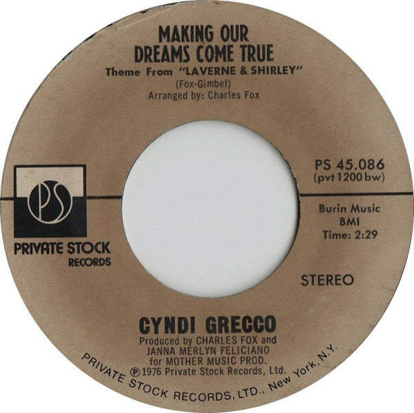 Cyndi Grecco - Making Our Dreams Come True / Watching You