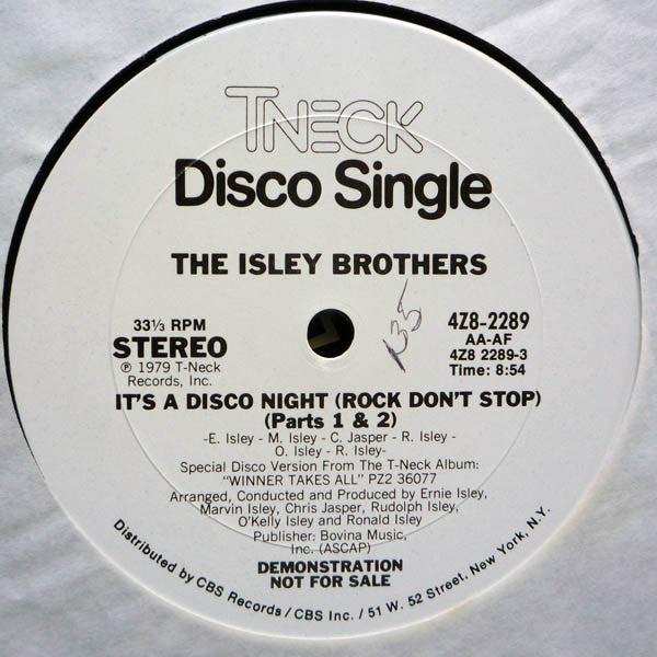The Isley Brothers - It's A Disco Night / Ain't Givin' Up No Love