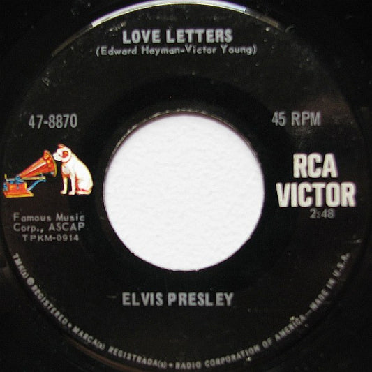Elvis Presley - Love Letters / Come What May
