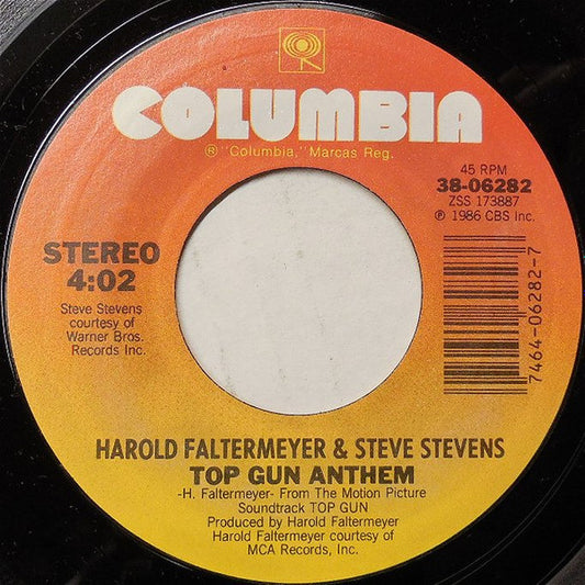 Harold Faltermeyer & Steve Stevens - Top Gun Anthem (7" Single)