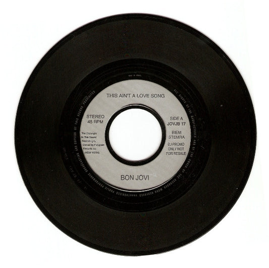 Bon Jovi - This Ain't A Love Song (7" Single, UK press)