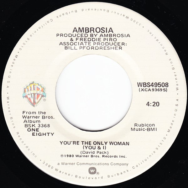 Ambrosia - You're The Only Woman (You & I) (7" Single)
