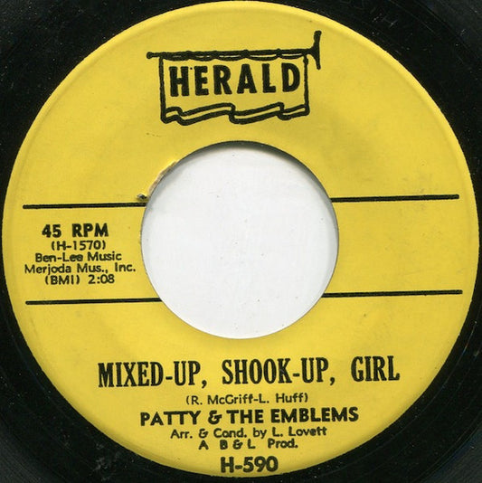 Patty & The Emblems - Mixed-Up, Shook-Up, Girl / Ordinary Guy