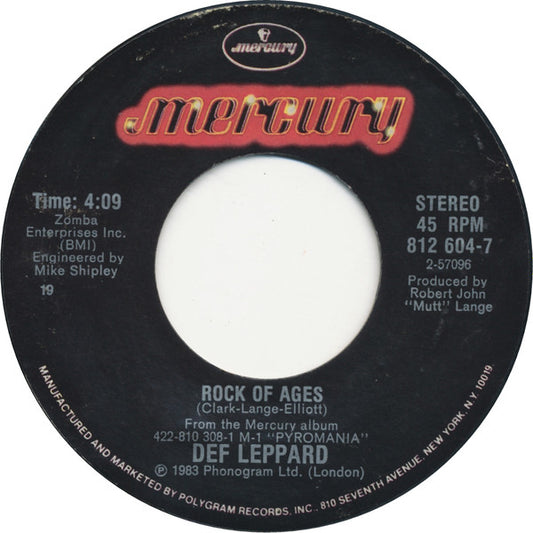 Def Leppard - Rock Of Ages (7" Single)