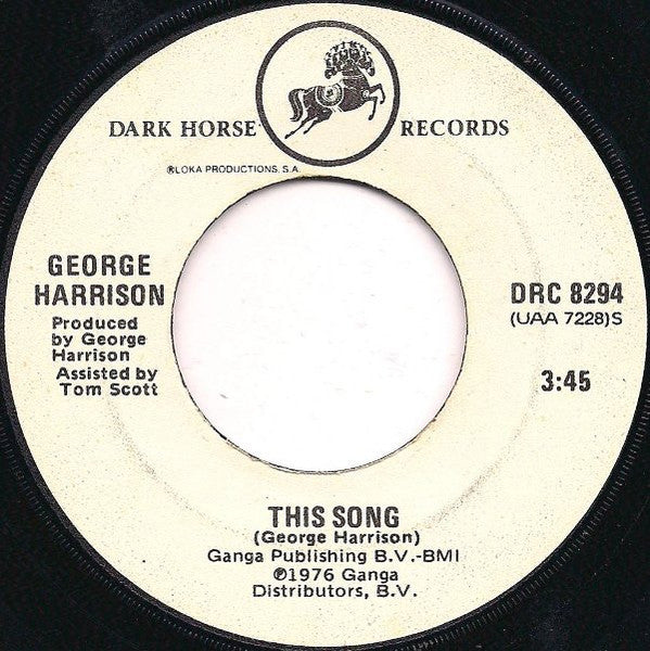 George Harrison - This Song (7" Single)