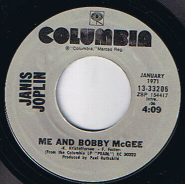 Janis Joplin - Me And Bobby McGee / Get It While You Can (7" Single)