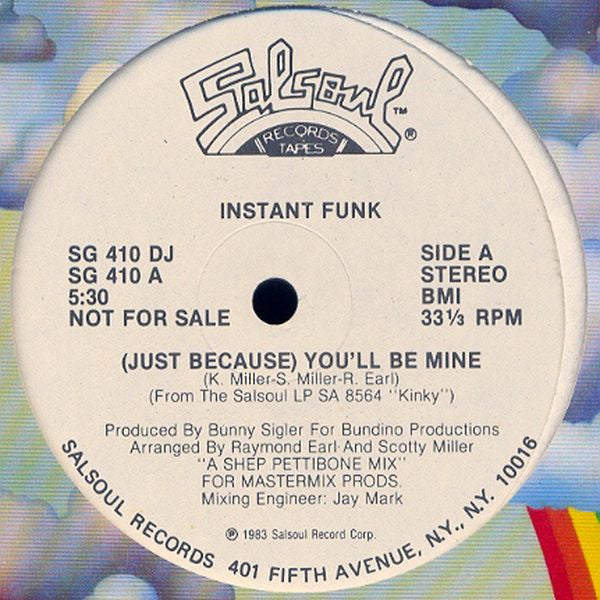 Instant Funk - (Just Because) You'll Be Mine (12" Single, Promo)