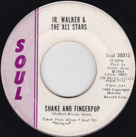 Junior Walker & The All Stars - Shake And Fingerpop / Leo's Back