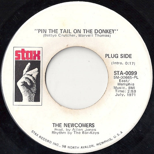The Newcomers - Pin The Tail On The Donkey (7" Single, Promo)