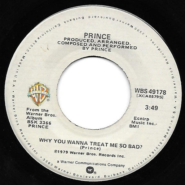 Prince - Why You Wanna Treat Me So Bad? (7" Single)