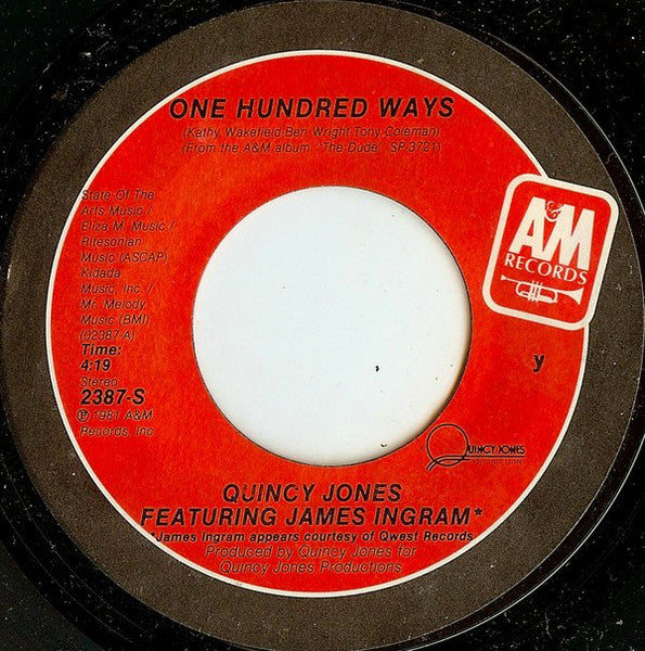 Quincy Jones - One Hundred Ways (7" Single)
