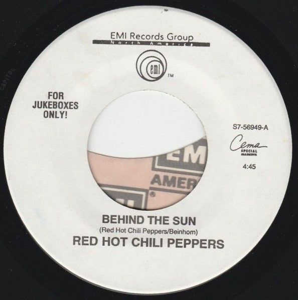 Red Hot Chili Peppers - Behind The Sun / Fire (7" Single)