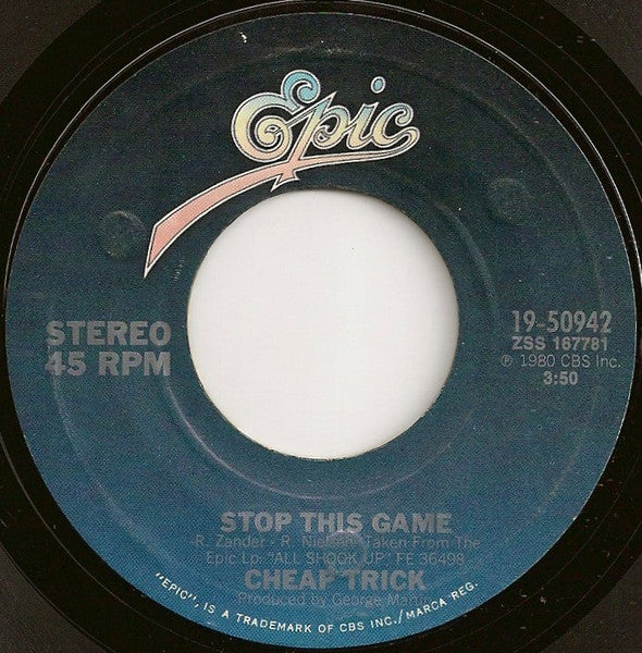 Cheap Trick - Stop This Game (7" Single)