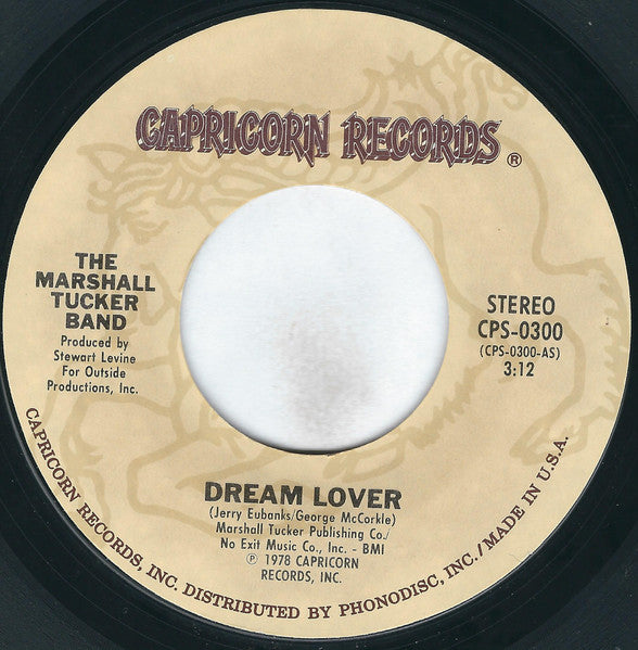 The Marshall Tucker Band - Dream Lover / Change Is Gonna Come (7" Single)