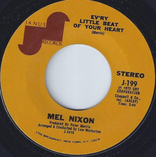 Mel Nixon - Ev'ry Little Beat Of Your Heart (7" Single)