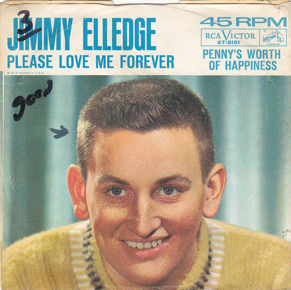 Jimmy Elledge - Please Love Me Forever / Penny's Worth Of Happiness