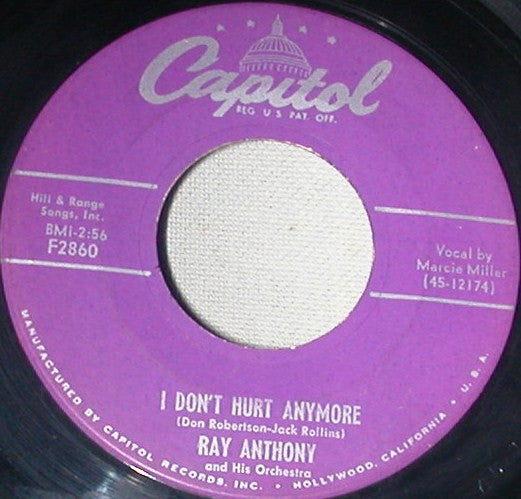 Ray Anthony & His Orchestra - I Don't Hurt Anymore / Cat Dancin'