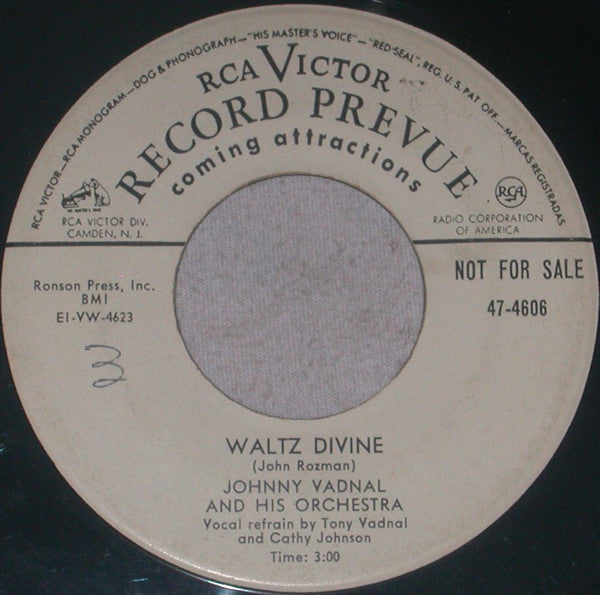 Johnny Vadnal And His Orchestra - Waltz Divine