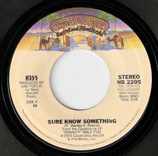 Kiss - Sure Know Something (7" Single)