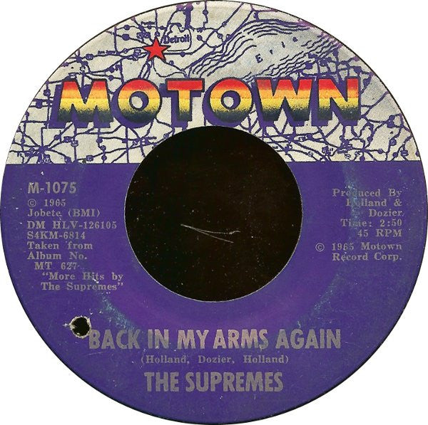 The Supremes - Back In My Arms Again