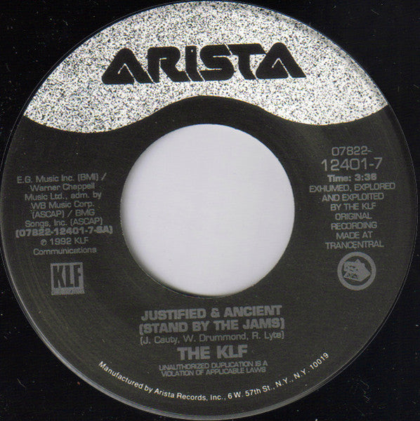 The KLF - Justified & Ancient (7" Single)