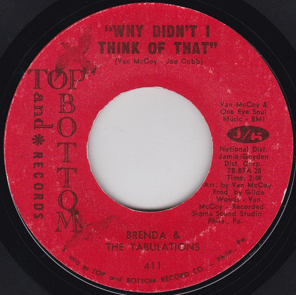 Brenda & The Tabulations - Why Didn't I Think Of That (7" Single)