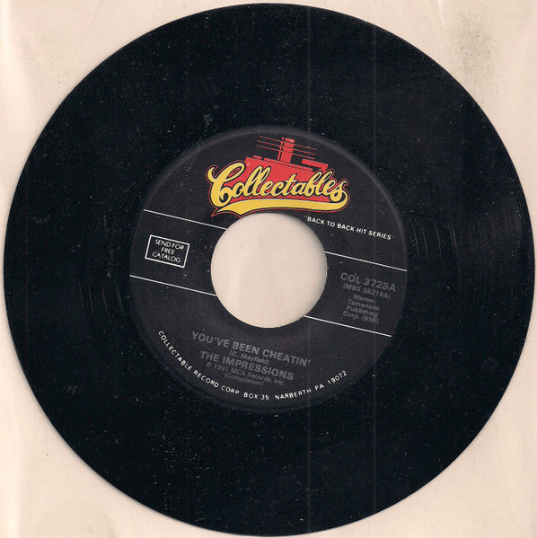The Impressions - You've Been Cheatin' / Never Let Me Go (7" Single)