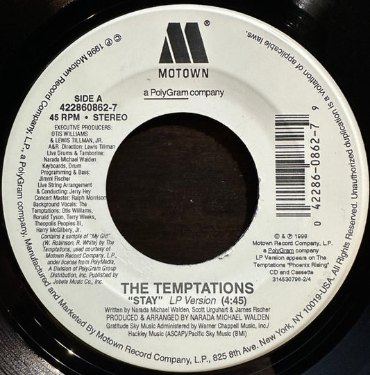 The Temptations - Stay (7" Single)