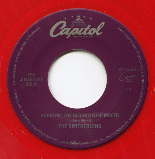 The Smithereens - Rudolph, The Red Nosed Reindeer (7" Single, Red vinyl)