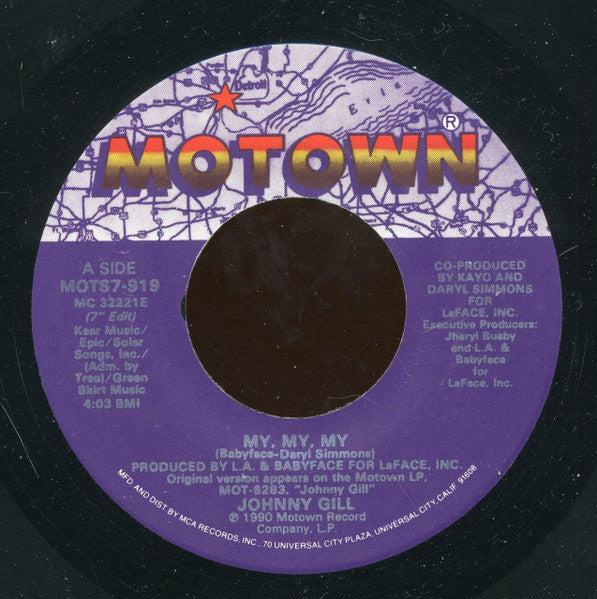 Johnny Gill - My My My (7" Single)