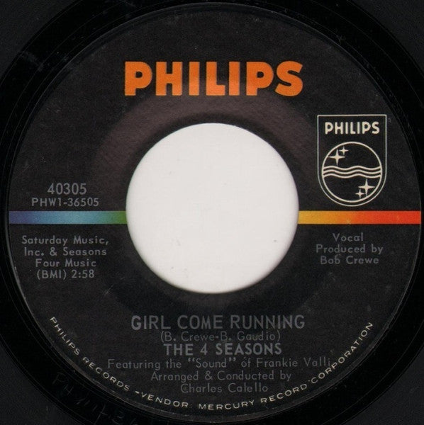 The Four Seasons - Girl Come Running