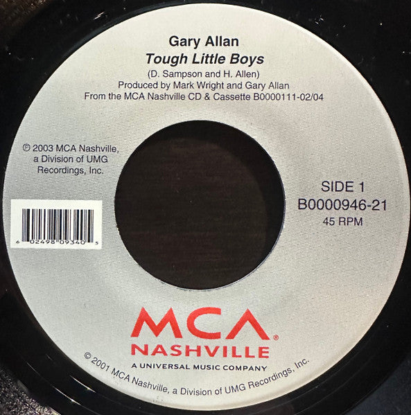 Gary Allan - Tough Little Boys (7" Single)