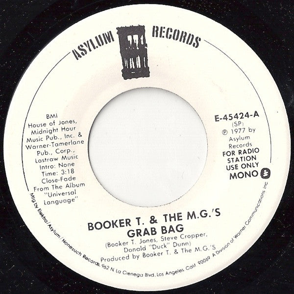 Booker T & The MG's - Grab Bag (7" Single, Promo)