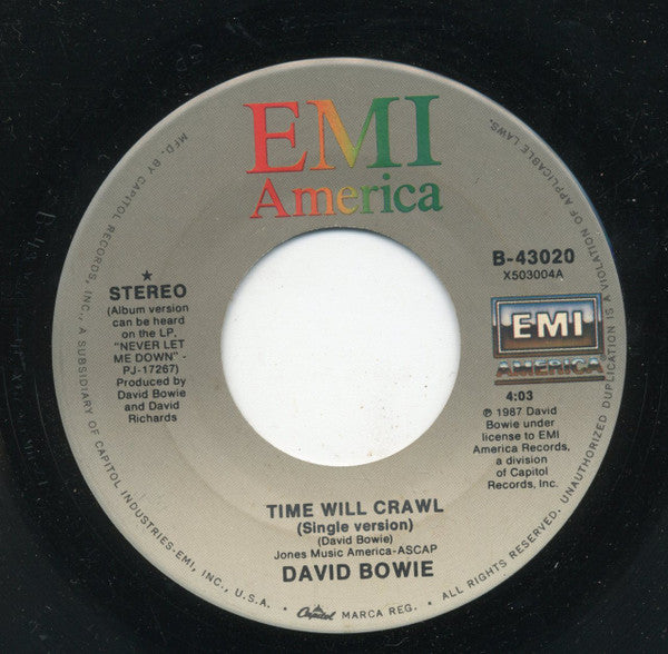 David Bowie - Time Will Crawl (7" Single)
